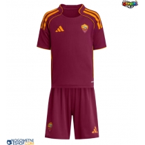 Otroški Nogometni dresi AS Roma Gianluca Mancini #23 Domači 2025-26 Kratek Rokav (+ Kratke hlače)